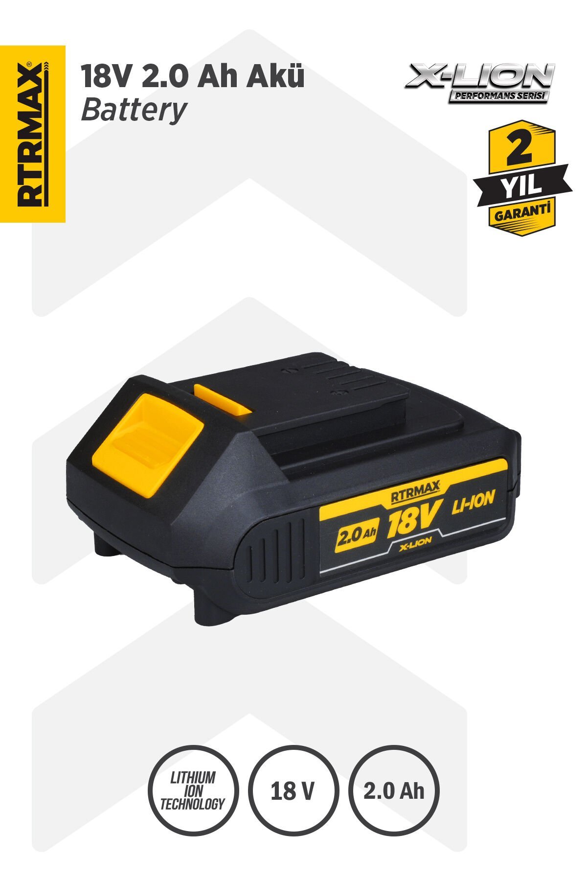 RTRMAX RTX1802 X-Lion Akü Yedek Batarya 2.0 Ah