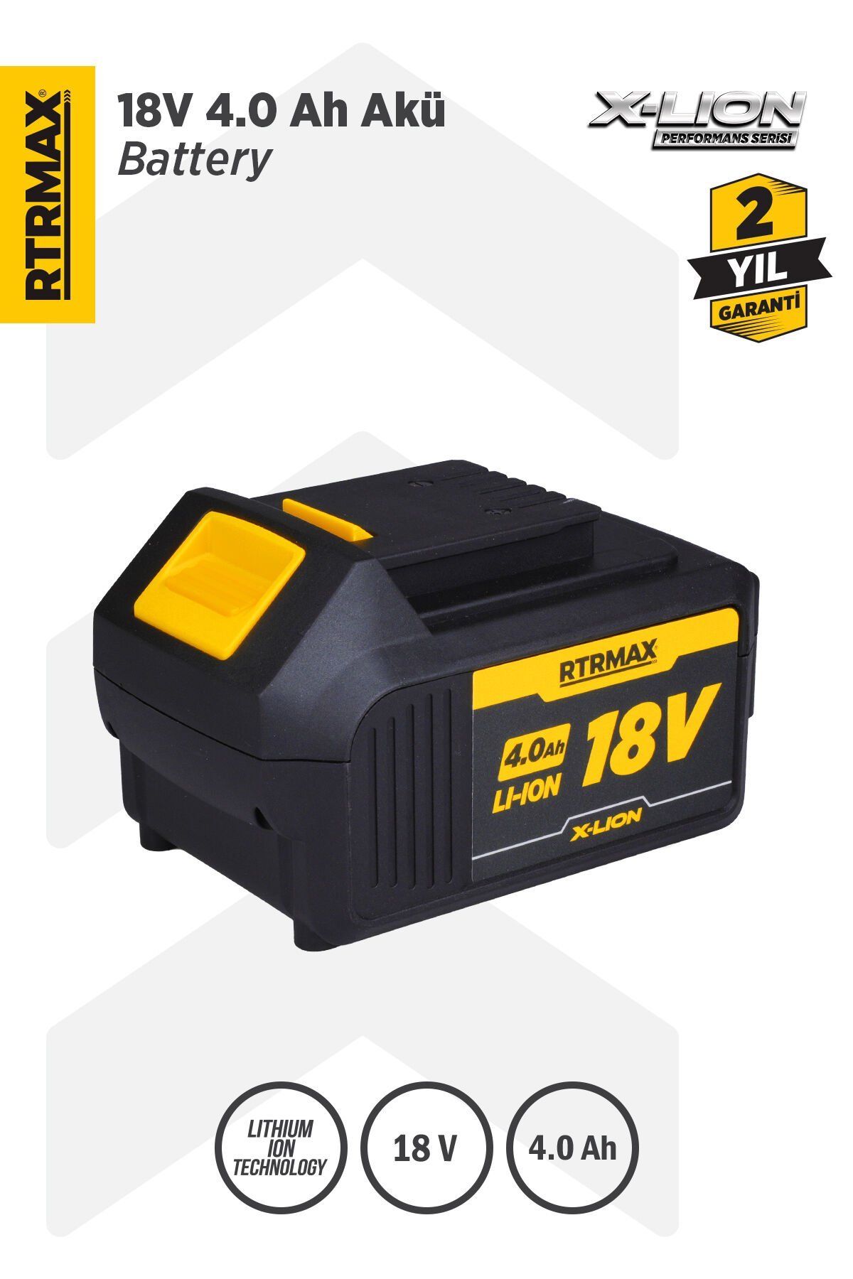 RTRMAX RTX1804 X-Lion Akü Yedek Batarya 4.0 Ah