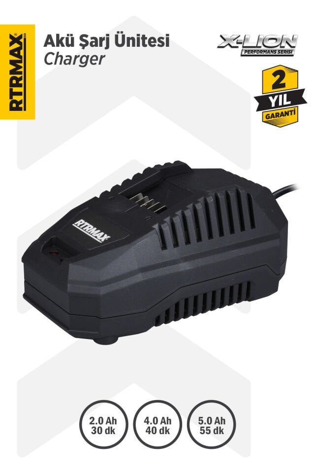RTRMAX RTX1809 Akü Hızlı Şarj Cihazı/Ünitesi 18V 4.5 A X-Lion