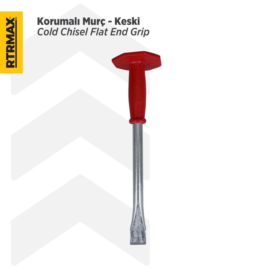 RTRMAX RH09822 Korumalı Murç ve Yassı Keski - 300 mm