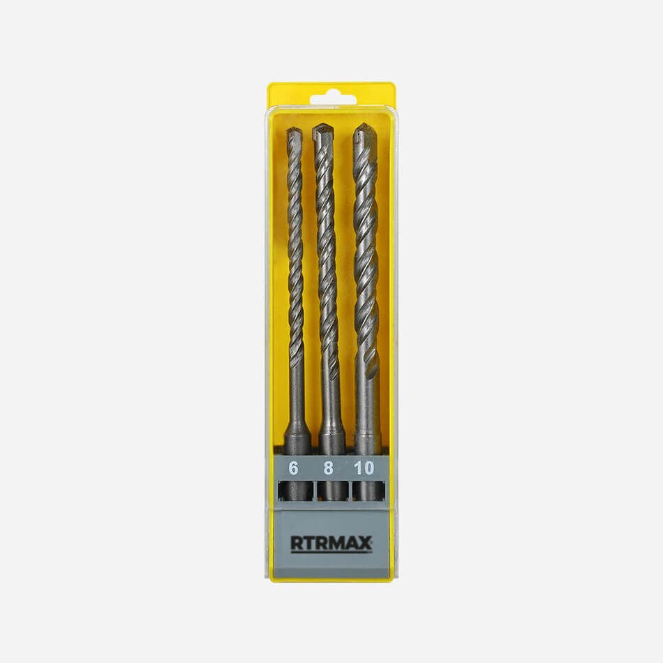 RBS003 Sds Plus Matkap Uç Seti (6 x 160 mm/8 x 160 mm/10 x 160 mm) - 3 Parça