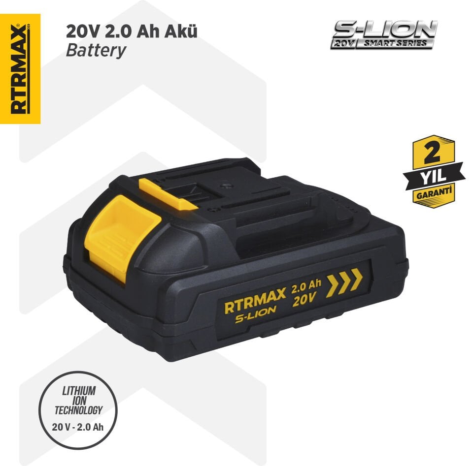 RTS5002 Smart-Lion 20V Akü Yedek Batarya 2.0 Ah