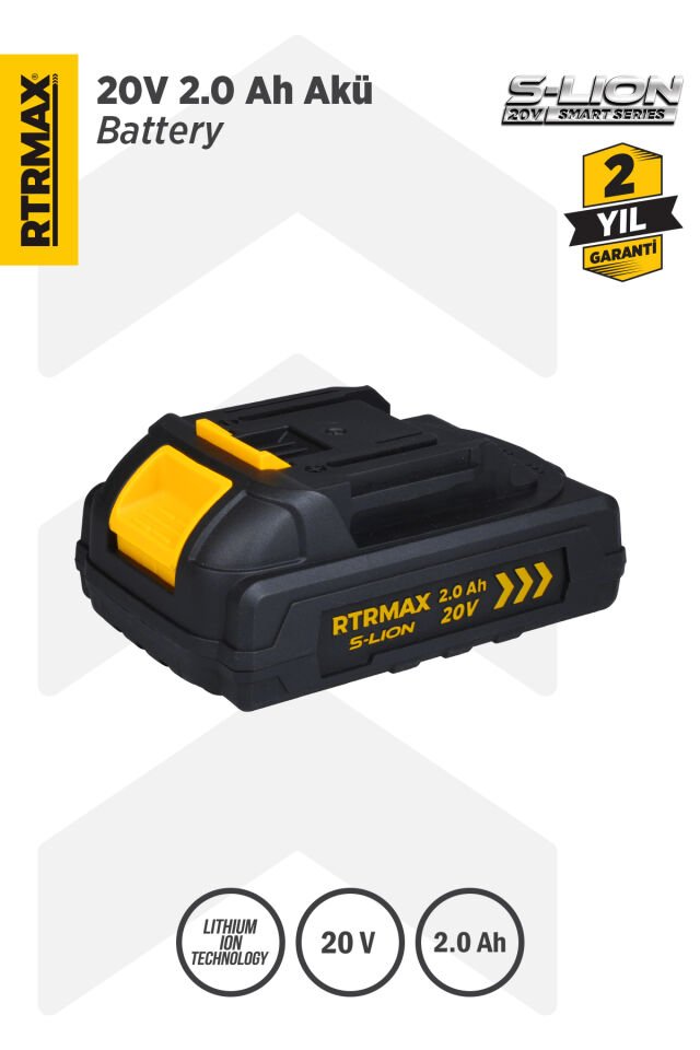 RTRMAX RTS5002 Smart-Lion 20V Akü Yedek Batarya 2.0 Ah