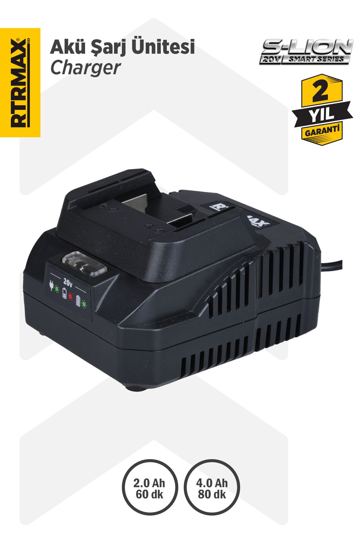RTRMAX RTS5008 Li-ion Şarj Cihazı/Ünitesi 20V 2.2A