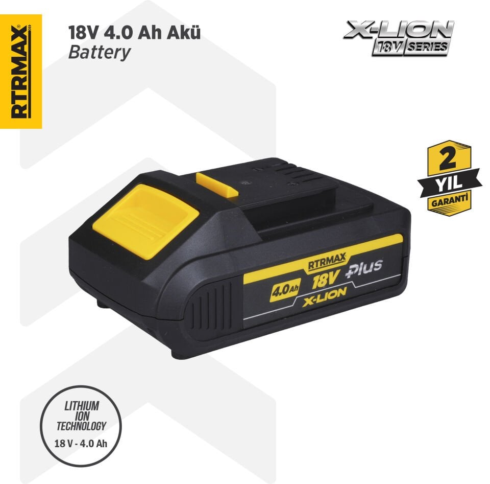 RTX1804P X-Lion Plus Akü Yedek Batarya 4.0 Ah