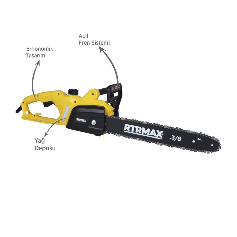 RTM9030 Elektrikli Ağaç Kesme Motoru 1600 W 40 cm Pala