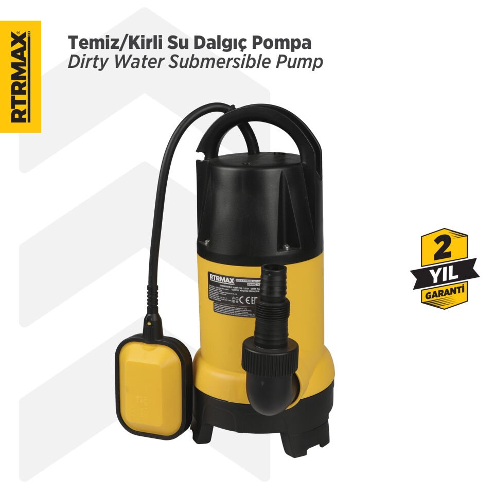 RTM839 Temiz-Kirli Su Dalgıç Pompa 900 W 8.5 Mt