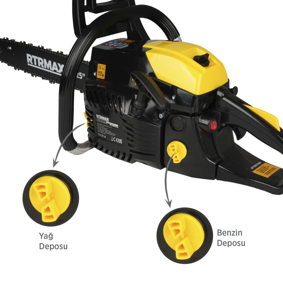 RTM960 Benzinli Ağaç Kesme Motoru 3 Hp 57 Cc 45 cm Pala