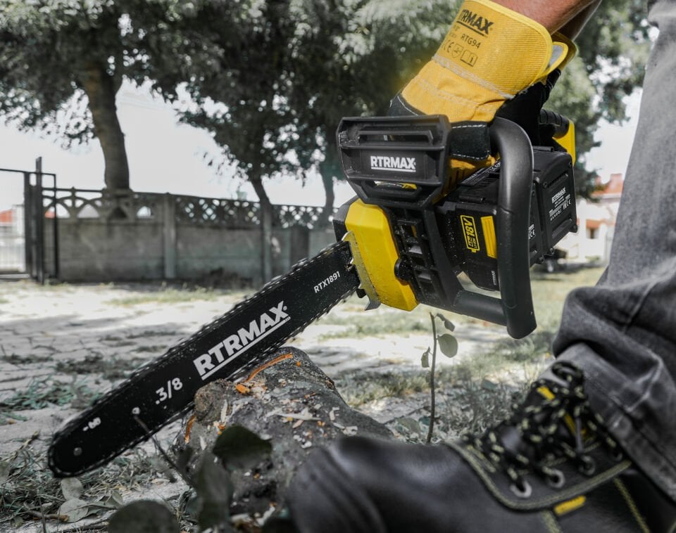 RTX1891 Şarjlı Ağaç Kesme Motoru 2xLi-ion 4 Ah 35 cm Pala Çift Akü X-Lion - Akü Dahil