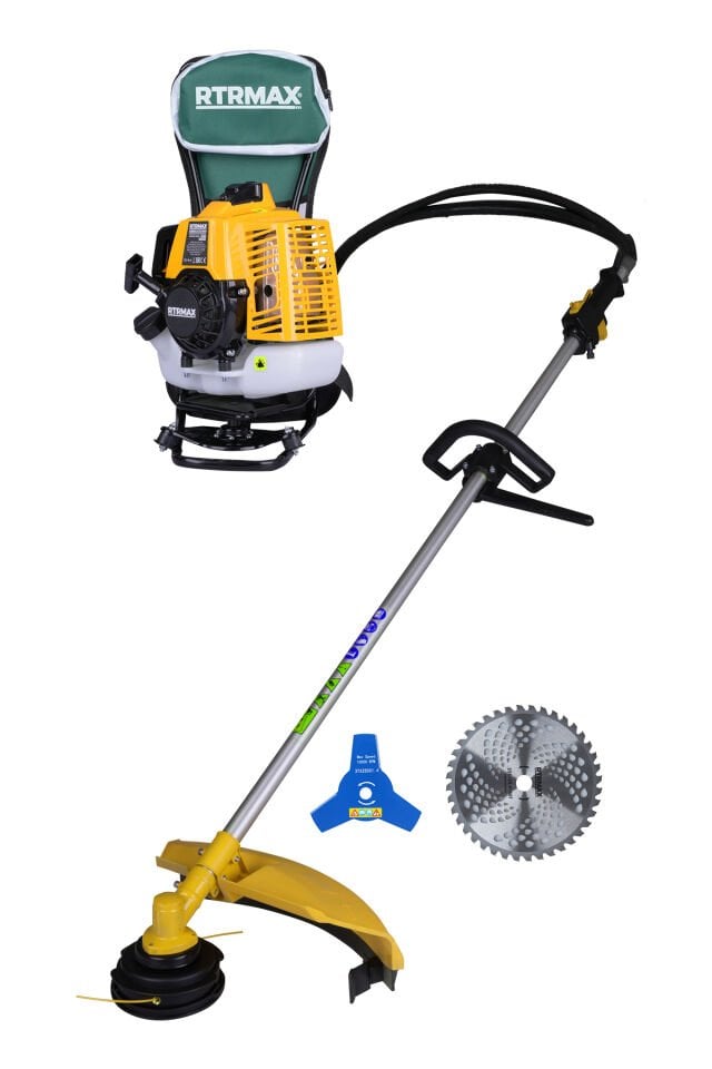 RTRMAX RTM9640 Benzinli Sırt Tipi Tırpan 63Cc 3.0Hp (Tırpan Bıçağı,Misina Başlığı,Tırpan Testeresi Hediye)