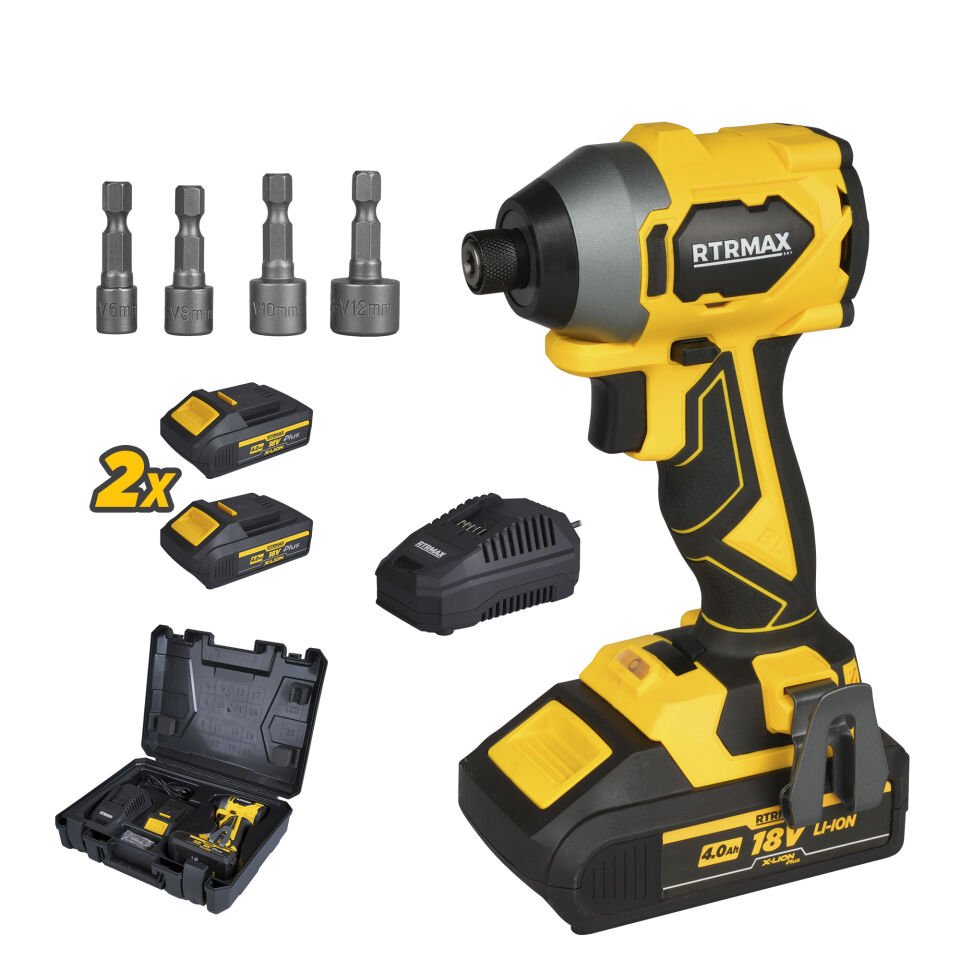 RTX3050 Şarjlı Torklu Vidalama Kömürsüz 230Nm 2x4 Ah Plus Çift Akü Hızlı Şarj X-Lion - Akü Dahil