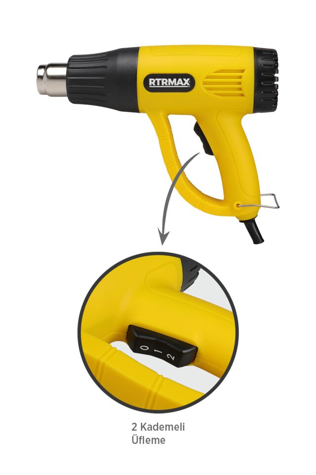 RTRMAX RTM303A Sıcak Hava Tabancası 2000 W