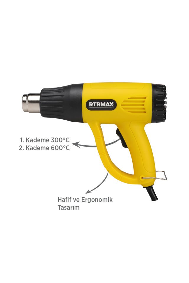 RTRMAX RTM303A Sıcak Hava Tabancası 2000 W