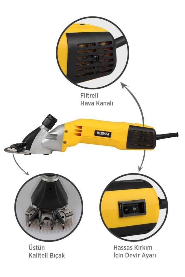 RTRMAX RTM923 Koyun Kırkma Makinası 500 W