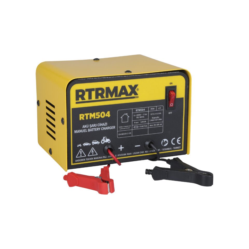 RTM504 Akü Şarj Cihazı/Ünitesi 8 A 12V 20-105 Ah