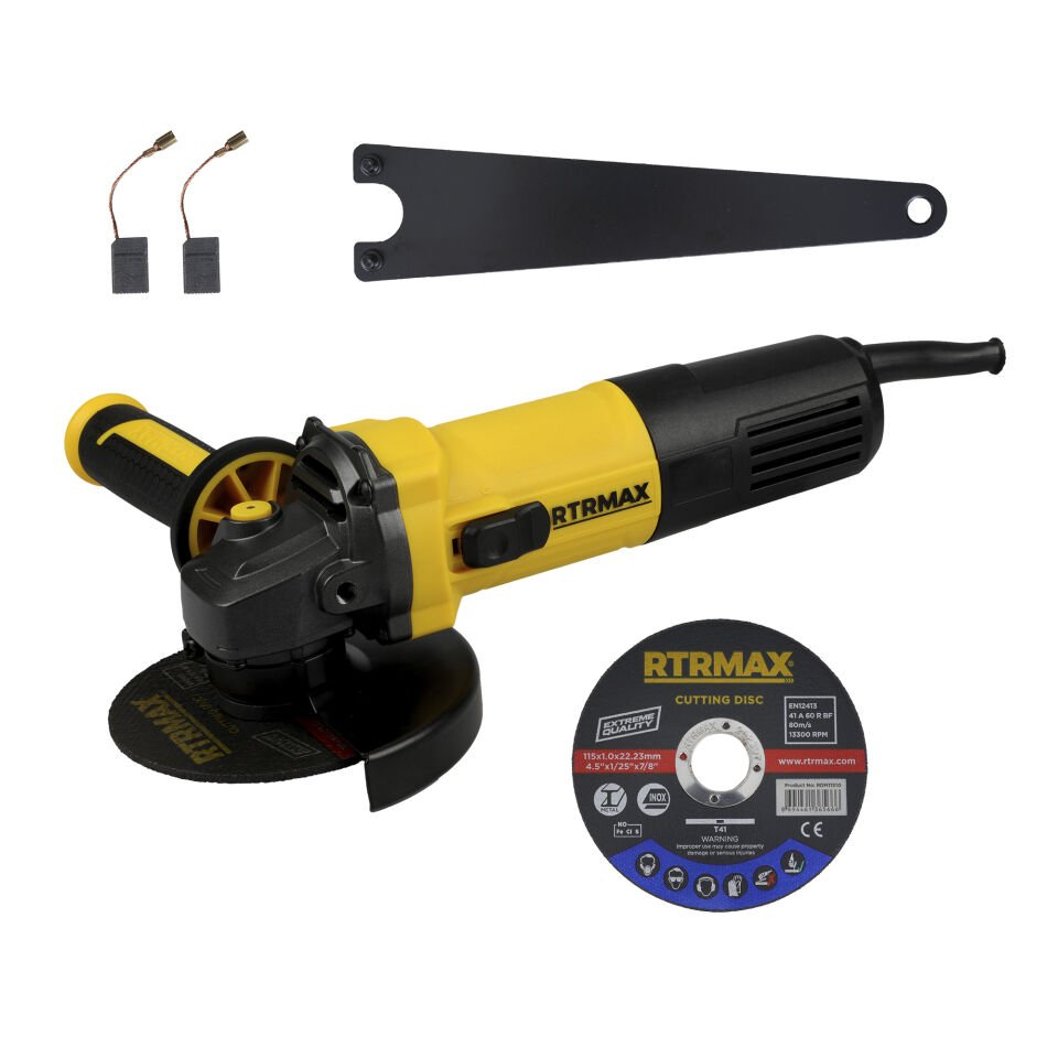 RTM1080 Avuç Taşlama Makinası 115 mm 750 W Devir Ayarlı