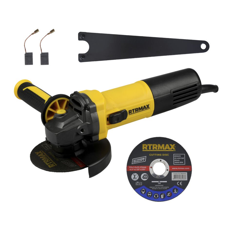 RTM1095 Avuç Taşlama Makinası 125 mm 950 W Devir Ayarlı