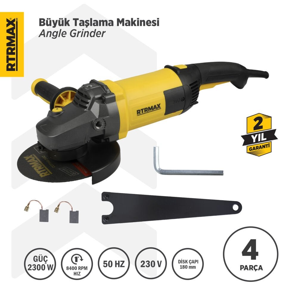 RTM1180 Büyük Taşlama Makinası 180 mm 2300 W