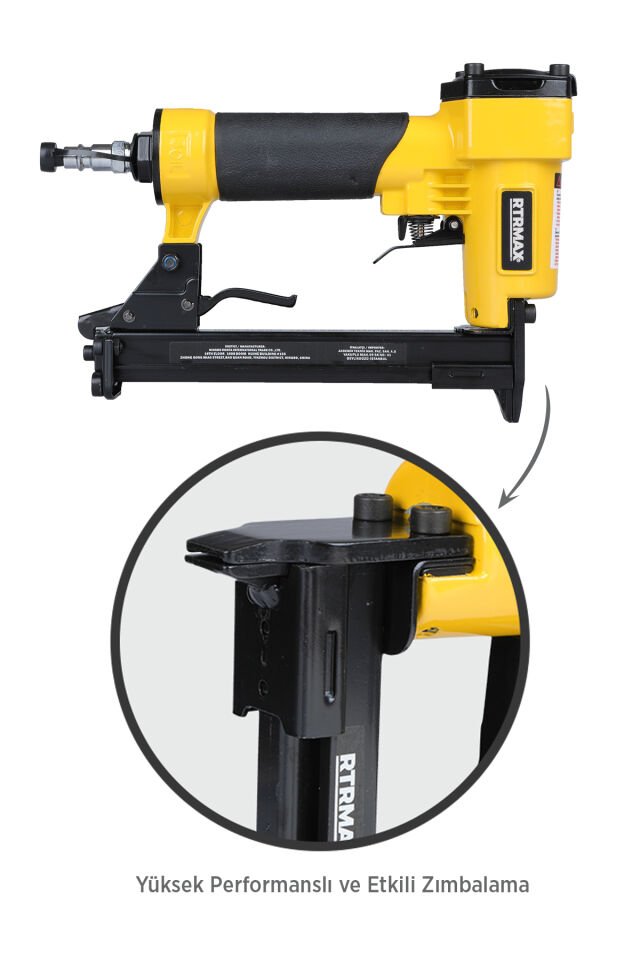 RTRMAX RTM0116 Havalı Zımba Çakma Tabancası 6-16 mm 3.5-5 Bar Çantalı