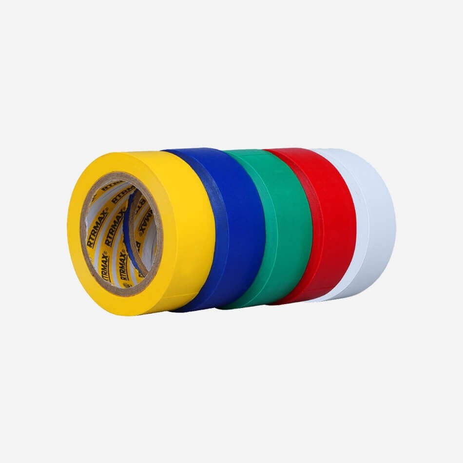 RTRMAX RN11R-KRSK-10 Elektrik Bandı Karışık Renkli - 0.15 mm x 19 mm x 10Y (10 Adet)