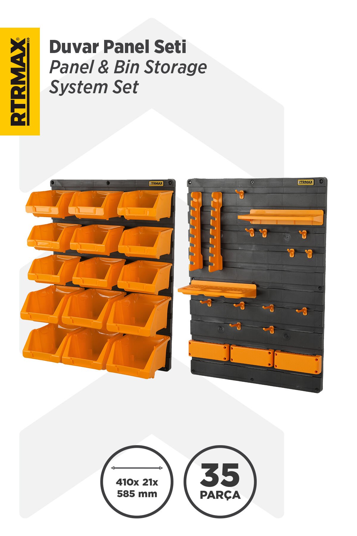 RTRMAX RCA6020 Duvar Panel Seti - 35 Parça 410 x 21 x 585 mm