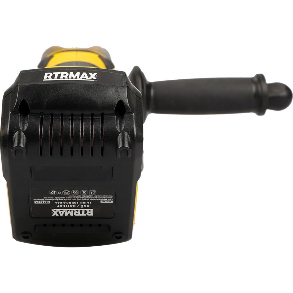 RTX2055 Şarjlı Avuç Taşlama Makinası Kömürsüz 115 mm 2x4 Ah Çift Akü X-Lion - Akü Dahil