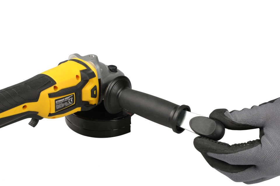 RTX2055 Şarjlı Avuç Taşlama Makinası Kömürsüz 115 mm 2x4 Ah Çift Akü X-Lion - Akü Dahil