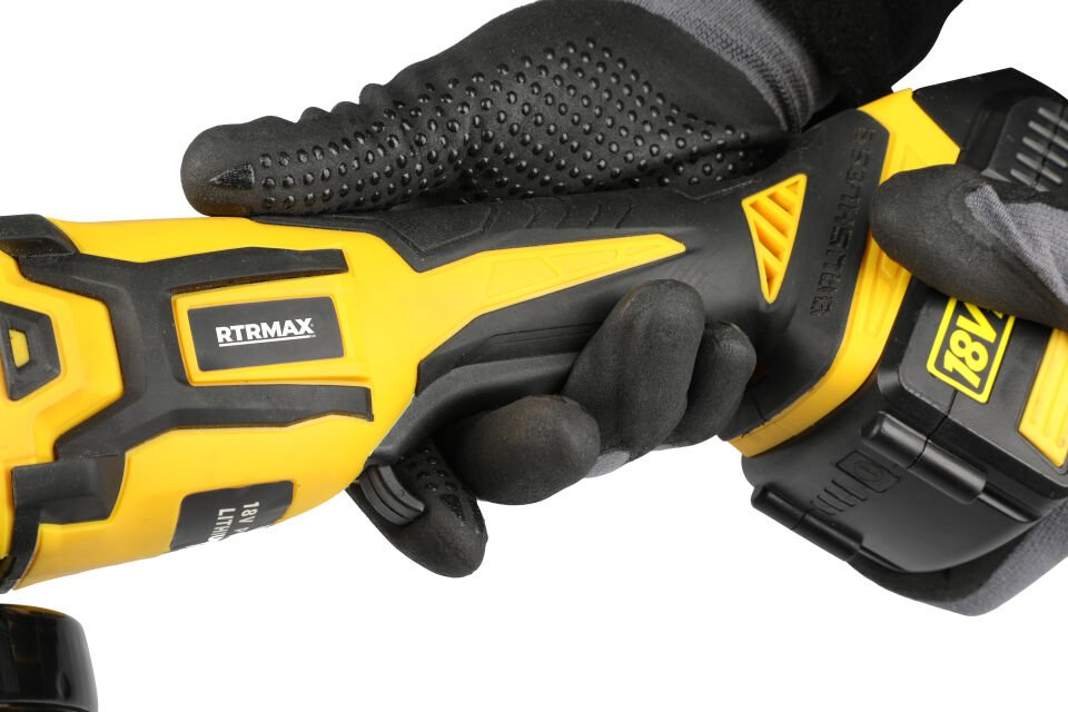 RTX2055B Şarjlı Avuç Taşlama Makinası Kömürsüz 115 mm - Akü Hariç
