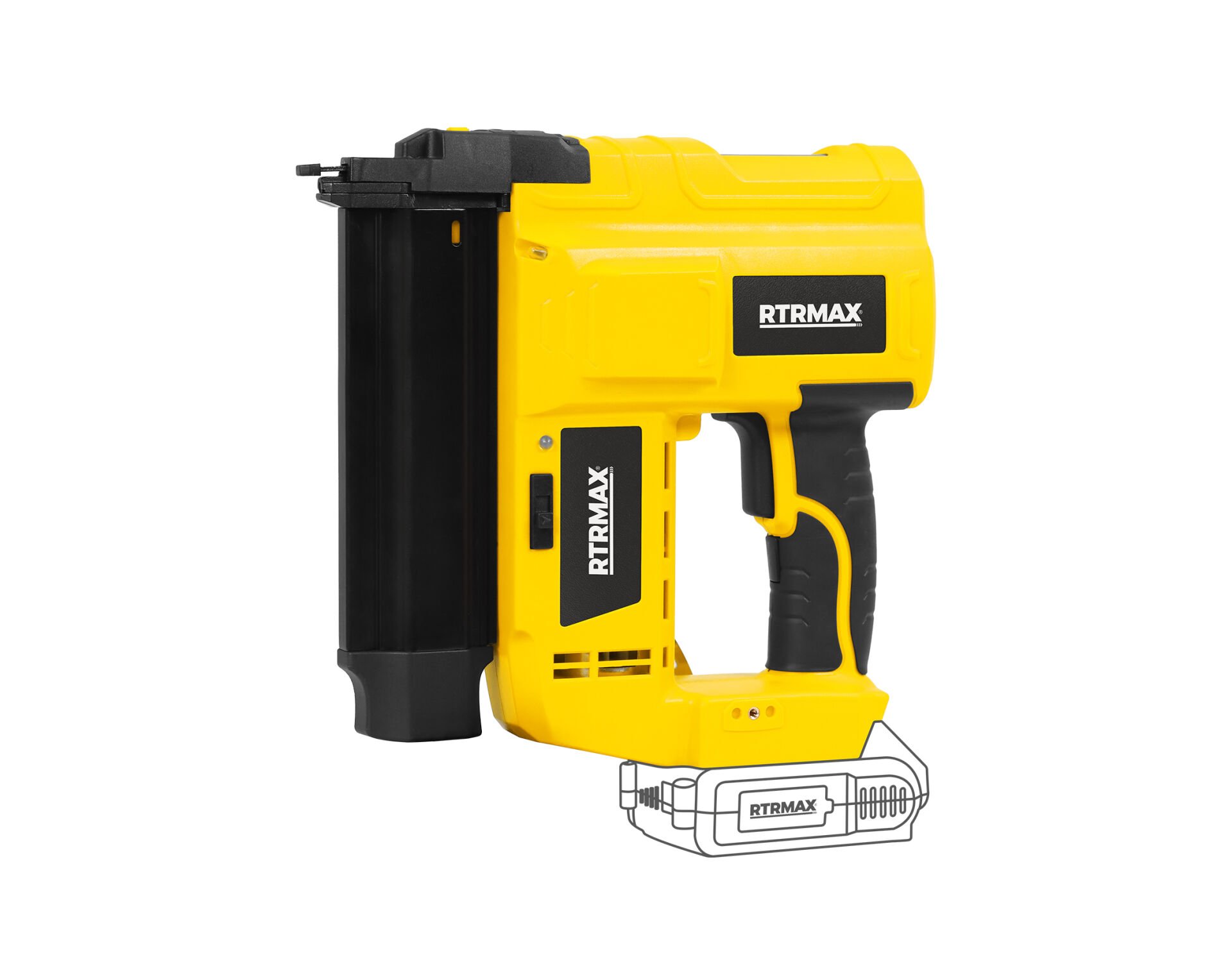 RTRMAX RTX1875B Şarjlı U Çivi / Çivi Çakma Zımbası - Akü Hariç