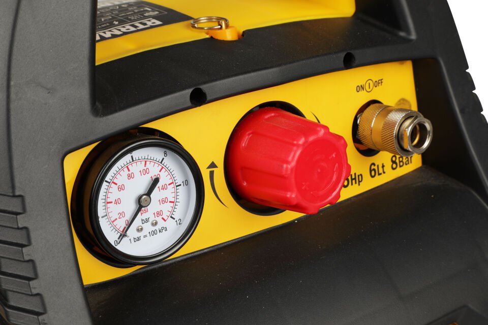 RTM720 Yağsız Hava Kompresörü 6 Lt 1.5 Hp / 1.1 Kw 8 Bar