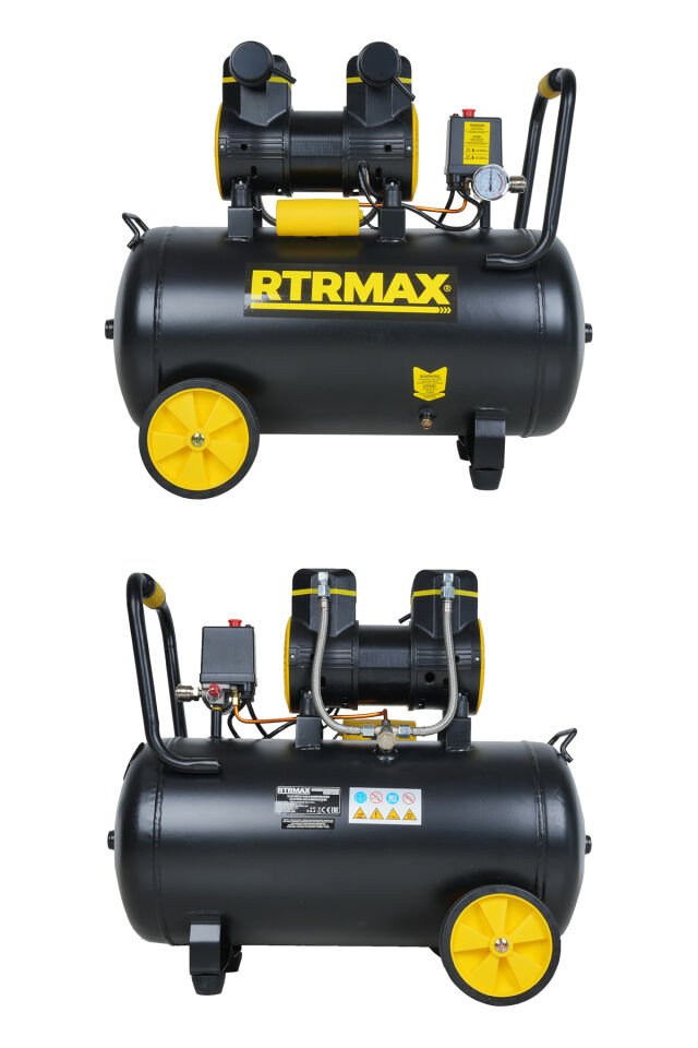 RTRMAX RTM7450 Yüksek Hızlı Yağsız Hava Kompresörü 50 Lt 2.0 Hp 8 Bar