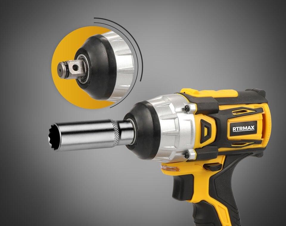 RTRMAX RTX2028B Şarjlı Somun Sıkma Kömürsüz 1/2 - Akü Hariç