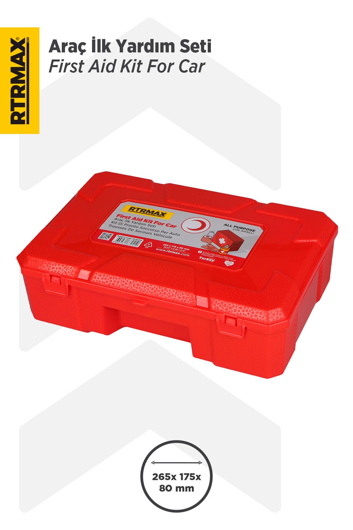 RTRMAX RCA5014 Araç İlk Yardım Seti - 78 Parça