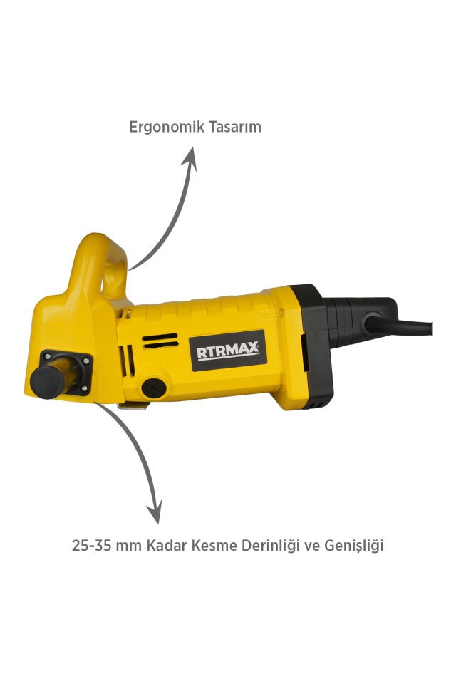 RTRMAX RTM140 Duvar Kanal Açma Makinası 2000 W 25-35 mm Pvc Çantalı