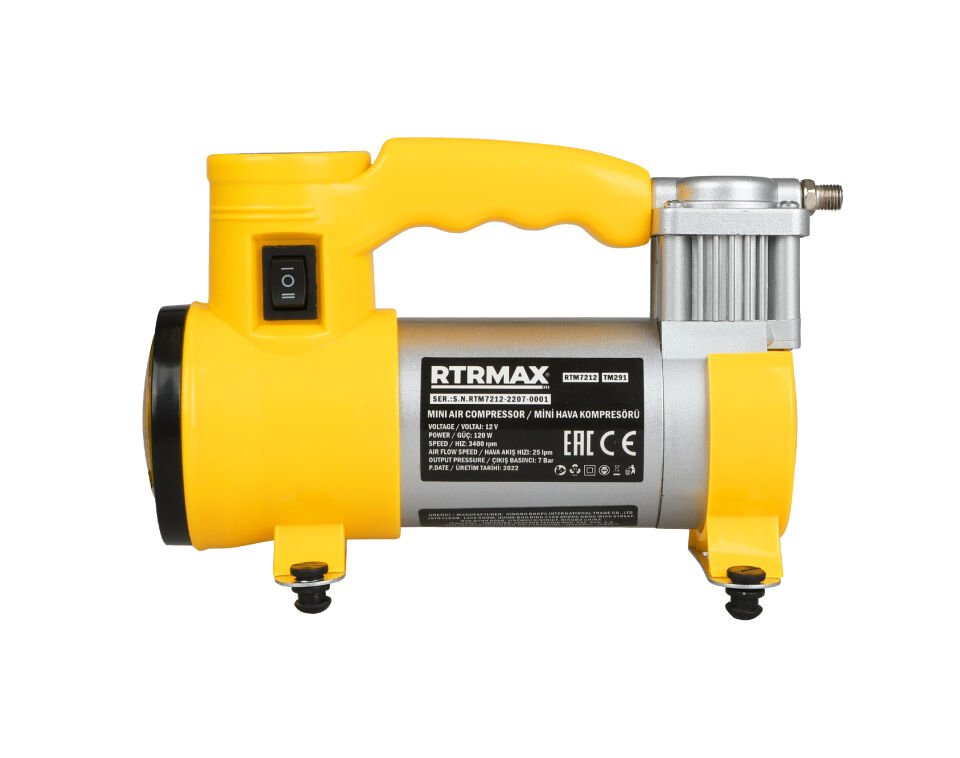 RTRMAX RTM7212 Mini Hava Araç Kompresörü 120 W 7 Bar