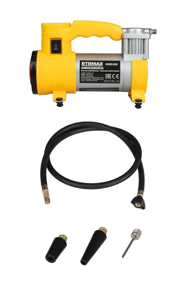 RTRMAX RTM7212 Mini Hava Araç Kompresörü 120 W 7 Bar