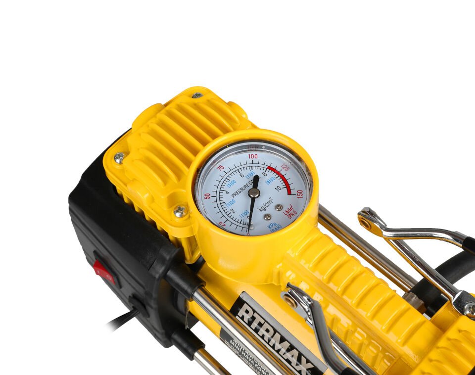 RTM7214 Mini Hava Araç Kompresörü Çift Pistonlu 180 W 10 Bar