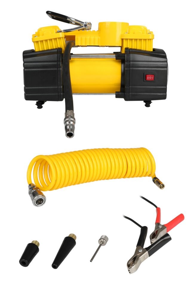 RTRMAX RTM7214 Mini Hava Araç Kompresörü Çift Pistonlu 200 W 10 Bar