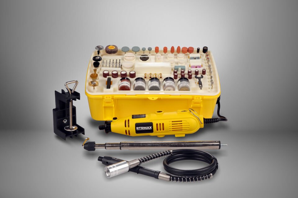 RTM132 Mini Taşlama ve Gravür Seti 135 W - 218 Parça