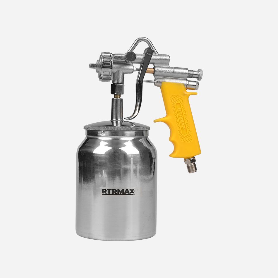 RTRMAX RH20701 Alttan Depolu Havalı Boya Tabancası 1000 ml - 1.8 mm - 1/4’’