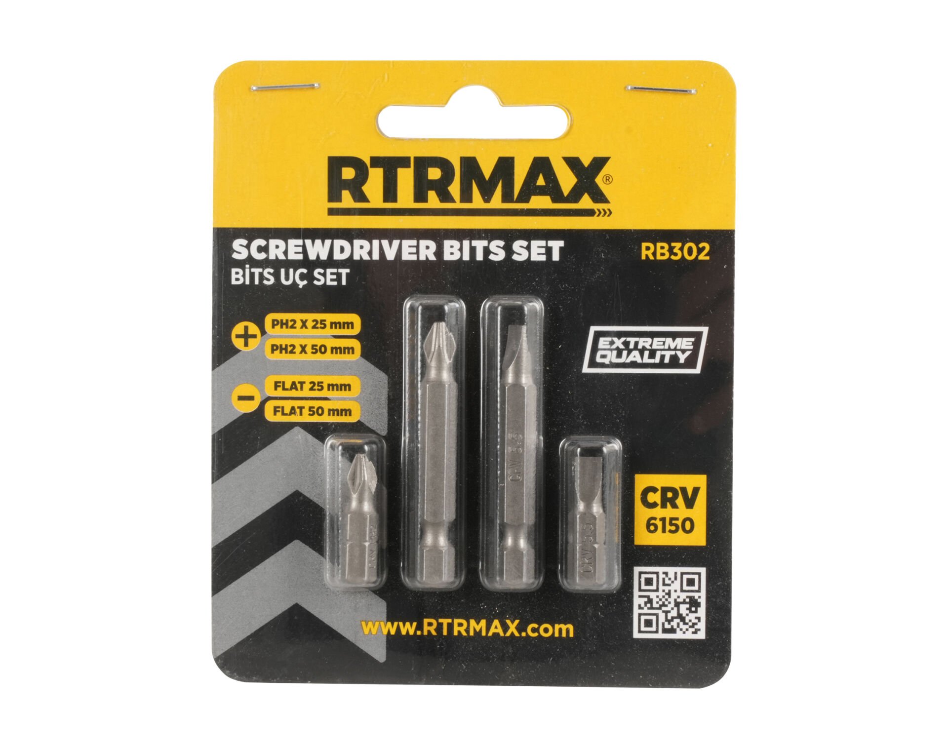 RTRMAX RB302 Bits Uç Seti - 4 Parça