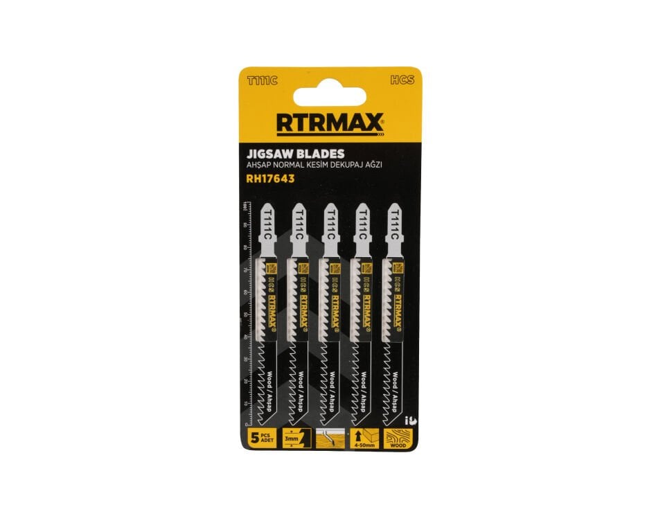 RH17643 Ahşap Normal Kesim Dekupaj Ağzı - T111C Model 100 mm - 5 Adet
