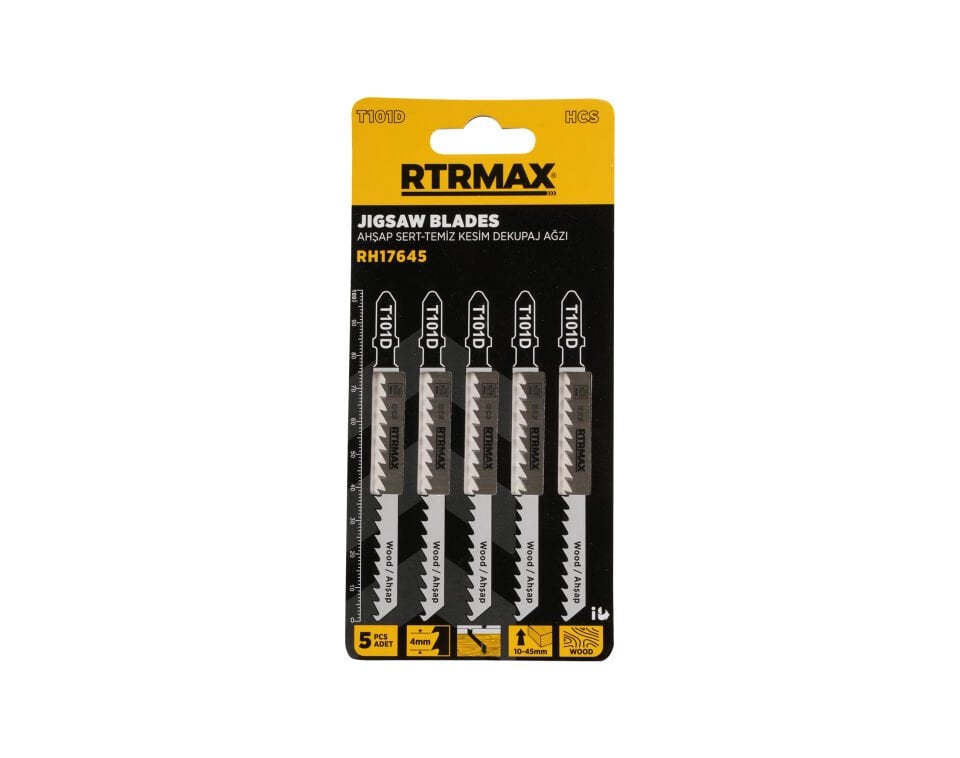 RH17645 Ahşap Sert - Temiz Kesim Dekupaj Ağzı - T101D Model 100 mm - 5 Adet