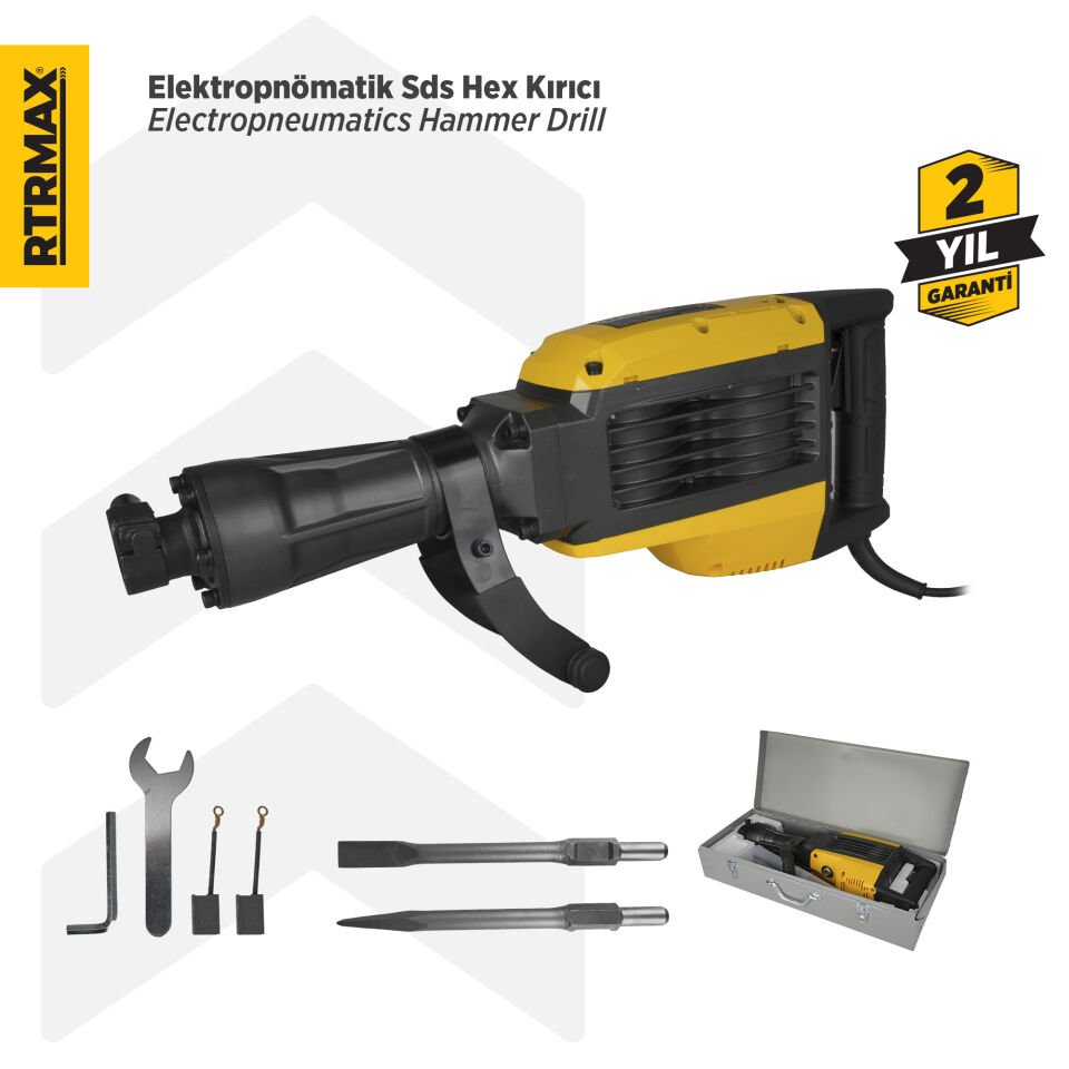 RTM2765 Elektropnömatik Sds Hex Kırıcı 1700 W 55 Jul