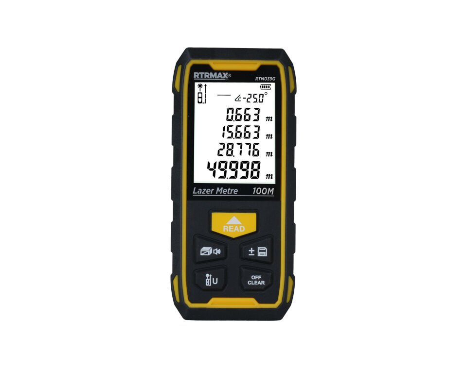RTM039G Şarjlı Lazer Mesafe Ölçer 100 Mt (YeşilRenk)