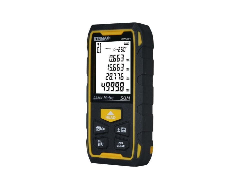 RTM035G Şarjlı Lazer Mesafe Ölçer 50 Mt (Yeşil Renk)