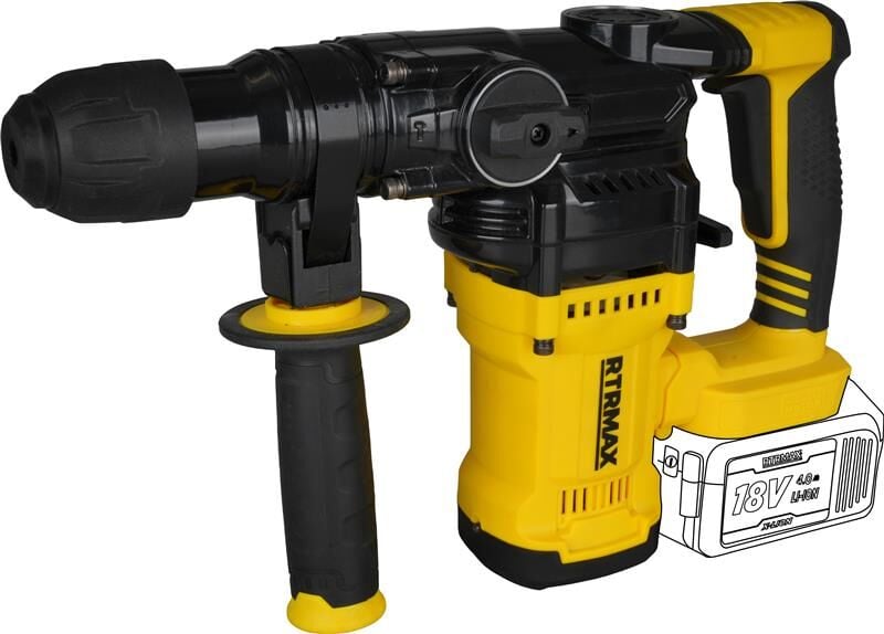 RTRMAX RTX2098B Şarjlı ElektroPnömatik Sds Plus Kırıcı Delici 4.5 Jul - Akü Hariç