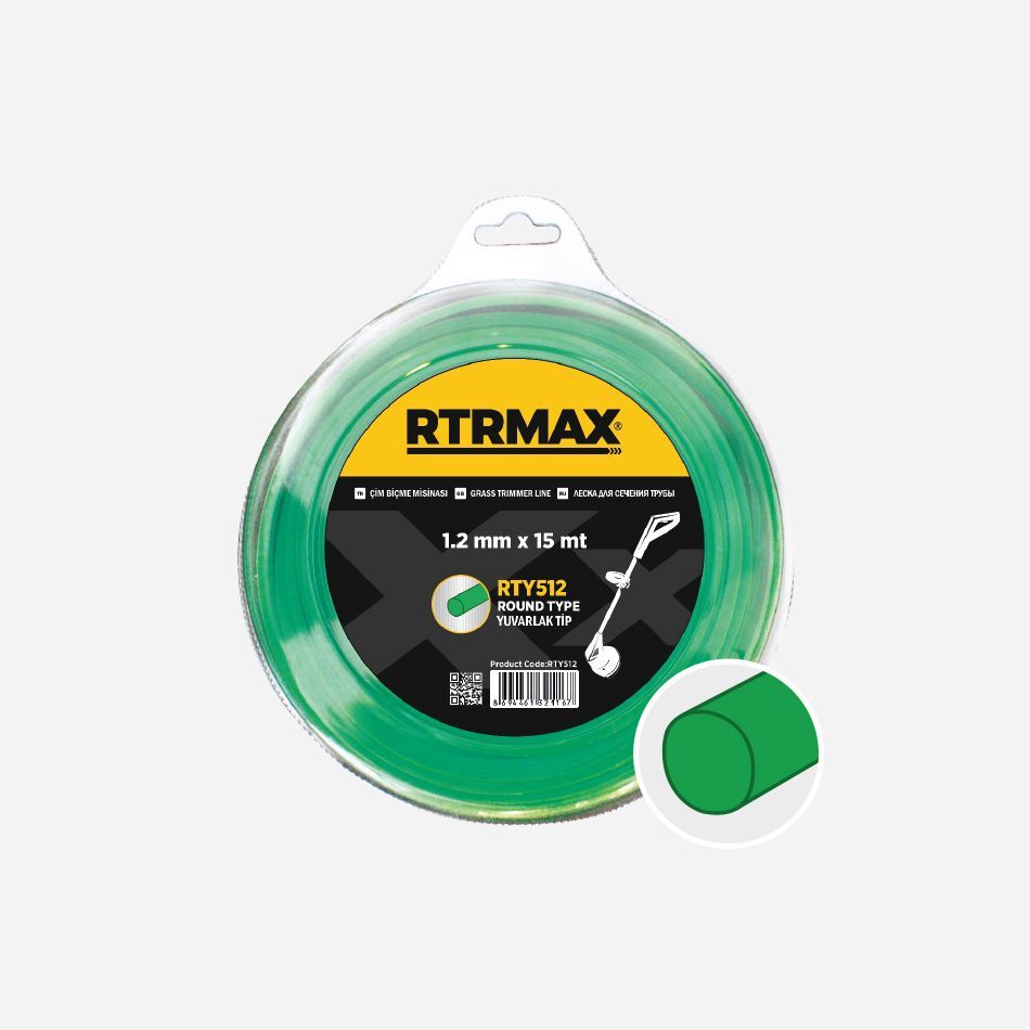 RTY519 Tırpan Misinası Yuvarlak Yeşil 3.0 mm x 15 Mt