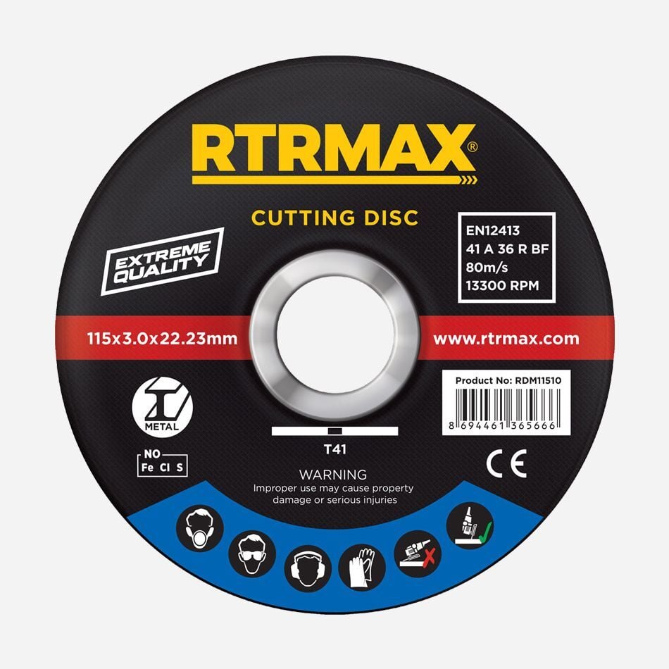 RDM11510 Metal-İnox İnce Kesici Disk 115 x 1.0 x 22 mm