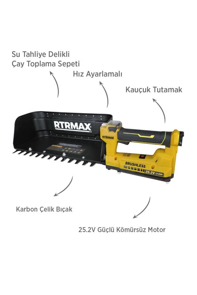 RTM9653 Şarjlı Çay Toplama Makinesi 25.2 V 10.4 Ah - Akü Dahil